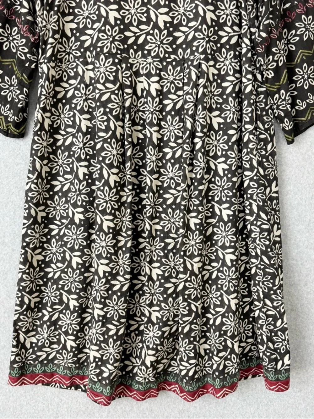 Gudrun Sjoden Dress Size Medium Oversized Floral Button Front Lagenlook Kaftan - Picture 13 of 16